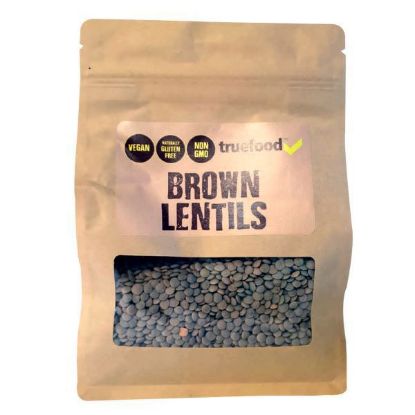 TRUEFOOD BROWN LENTILS 400g