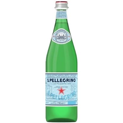 S.PELLEGRINO GLASS SPARKLING MINERAL WATER 750ml